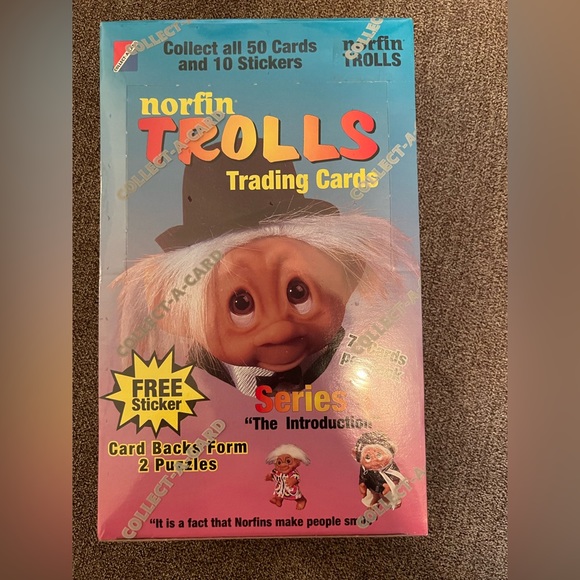 Vintage Toys Vintage 992 Never Opened Box Of Norfin Trolls Trading